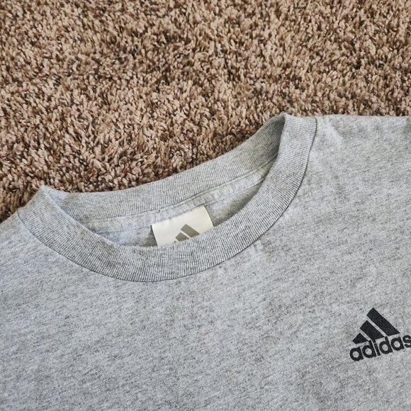 Adidas Impossible is Nothing T-Shirt Short Sleeve Grey Retro Sportswear Vintage - Picture 3 of 6